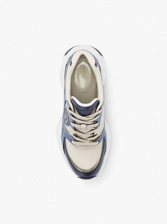 michael kors zuma leather trainer