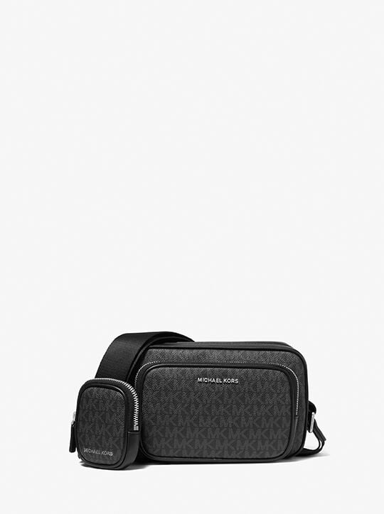 michael kors hudson logo camera bag with pouch