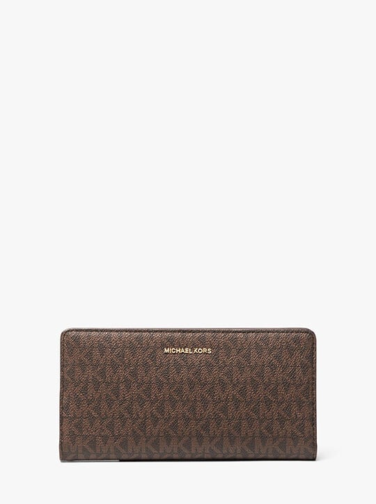 Bryant Large Signature Logo Snap-Front Wallet michael kors bryant large signature logo snap front wallet