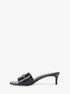 Rebecca Leather Kitten Heel Sandal michael kors rebecca leather kitten heel sandal