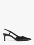 michael kors alora leather slingback pump