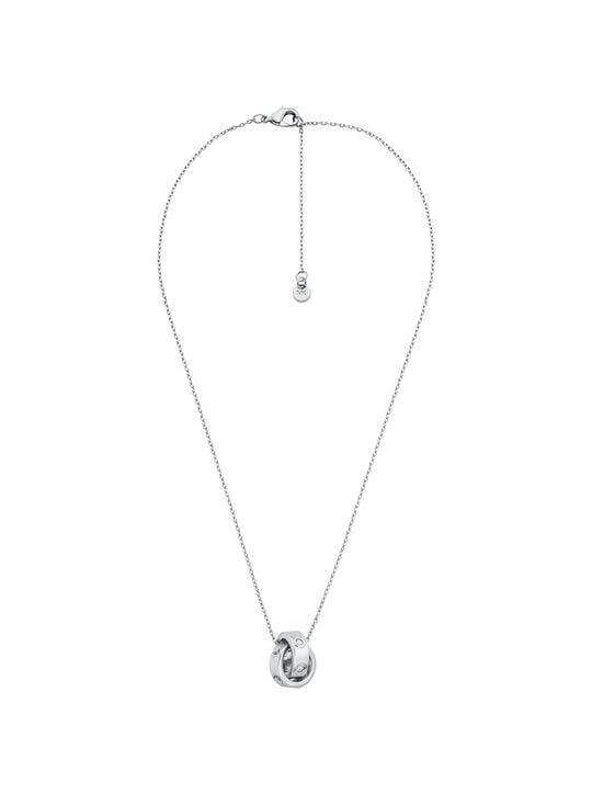 Logo and Cubic Zirconia Necklace michael kors logo and cubic zirconia necklace