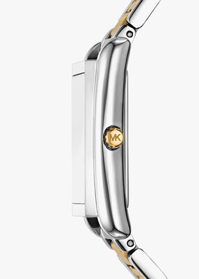 michael kors essex two tone watch