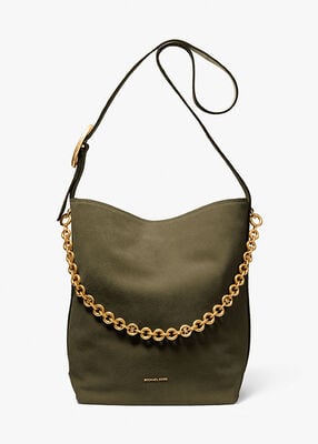 michael kors nolita large suede bucket tote bag
