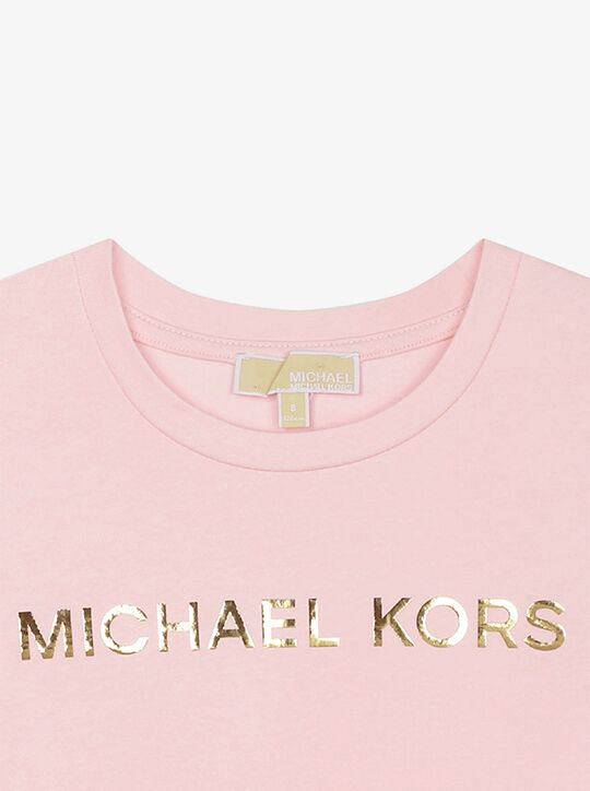 Logo Stretch Cotton T-Shirt michael kors logo stretch cotton t shirt