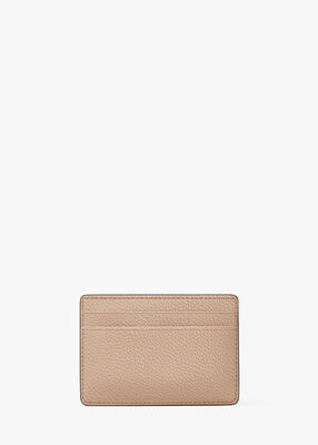 michael kors pebbled leather card case