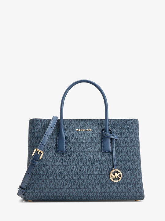 michael kors ruthie large signature logo satchel