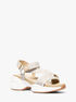michael kors bowie signature logo platform sandal