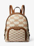 michael kors jaycee medium logo jacquard backpack