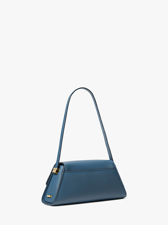 michael kors حقيبة كتف لودلو جلدية متوسطة الحجم