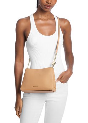 michael kors christina small pebbled leather crossbody bag