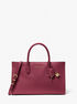 michael kors scarlett medium leather satchel