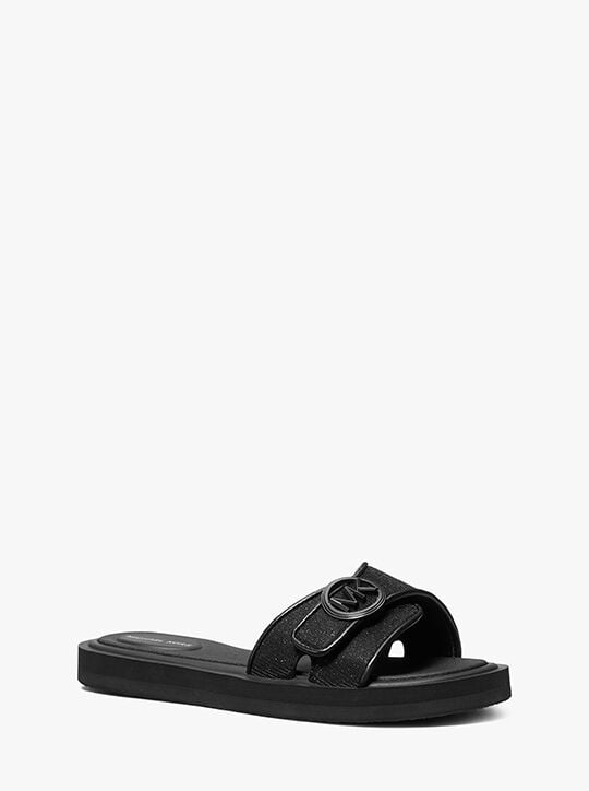 Glitter Chain Mesh Slide Sandal michael kors glitter chain mesh slide sandal
