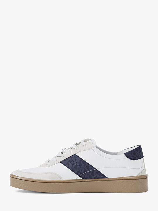 michael kors kaycee signature logo stripe sneaker