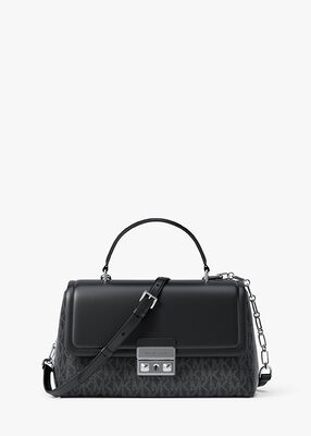 michael kors tribeca extra small signature logo satchel