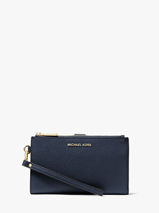 Adele Pebbled Leather Smartphone Wallet michael kors adele pebbled leather smartphone wallet
