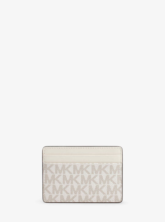 Jet Set Signature Logo Card Case michael kors jet set signature logo card case