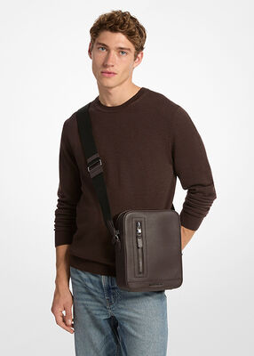 michael kors حقيبة طيران هدسون الجلدية المحببة