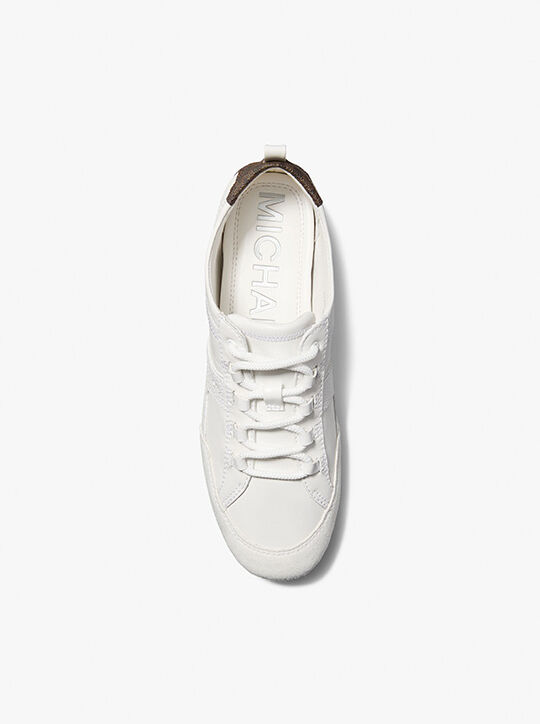 michael kors keely leather trainer