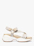 michael kors bowie signature logo platform sandal