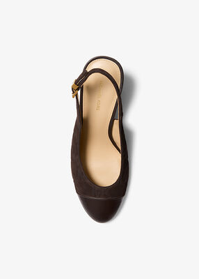 michael kors piper flex suede slingback pump