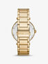 Parker Pavé Gold-Tone Logo Watch