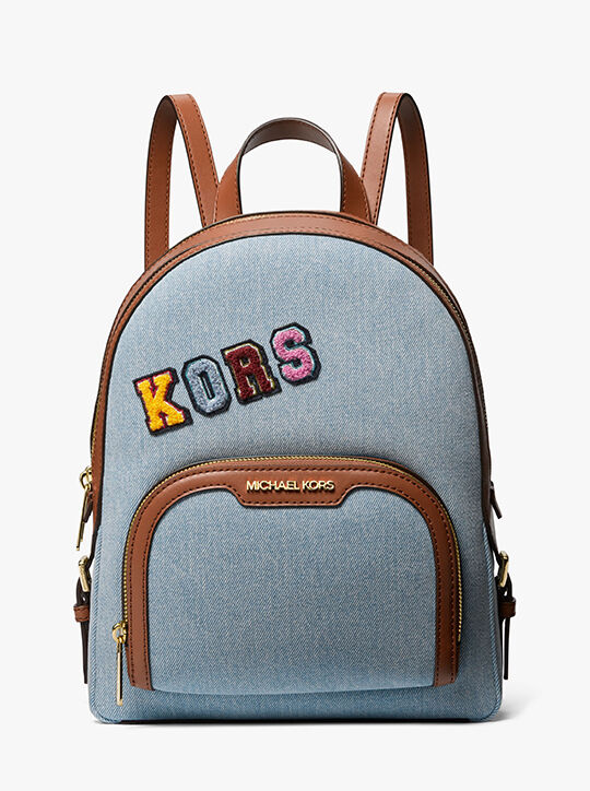 Jaycee Medium Embellished Denim Backpack, DENIM | Michael  display picture 3