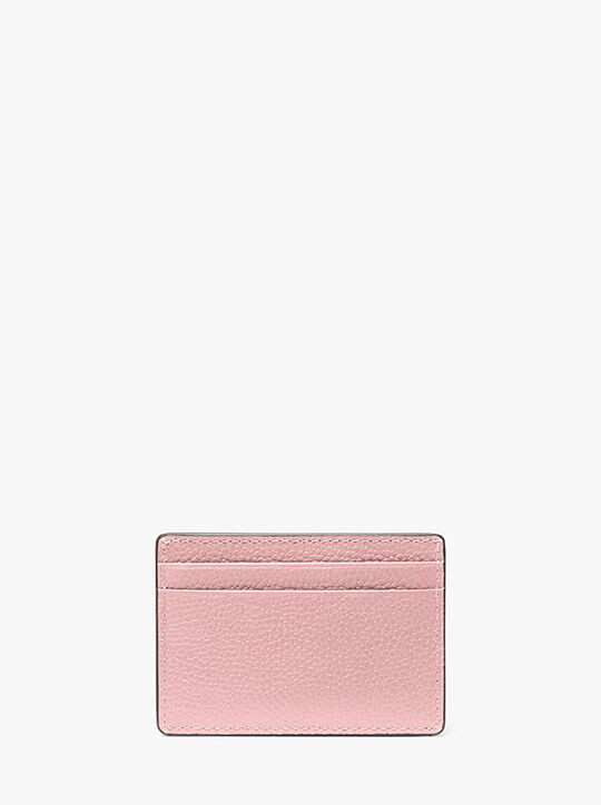michael kors pebbled leather card case