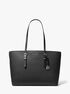 michael kors quinn large signature logo and leather tote bag