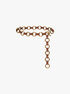 michael kors leather and chain link belt