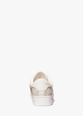 michael kors keaton signature logo zip up sneaker