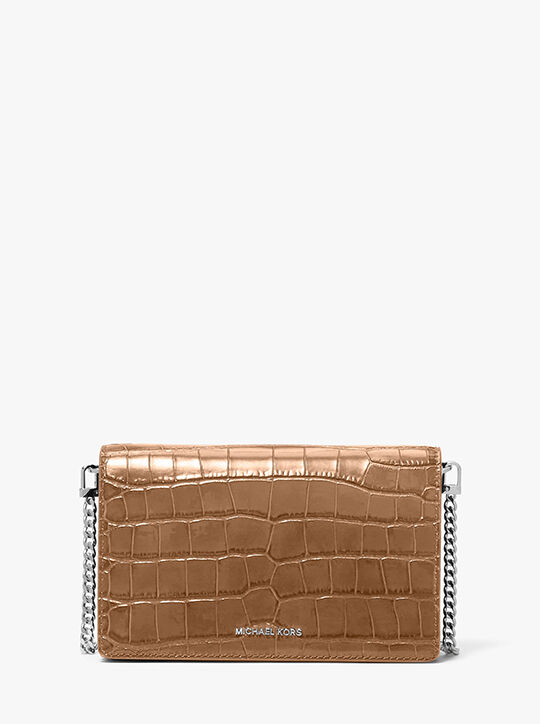 حقيبة جيت سيت متوسطة من الجلد المنقوش بنقشة جلد التمساح michael kors حقيبة جيت سيت متوسطة من الجلد المنقوش بنقشة جلد التمساح