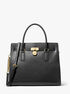 michael kors hamilton moderne large leather satchel