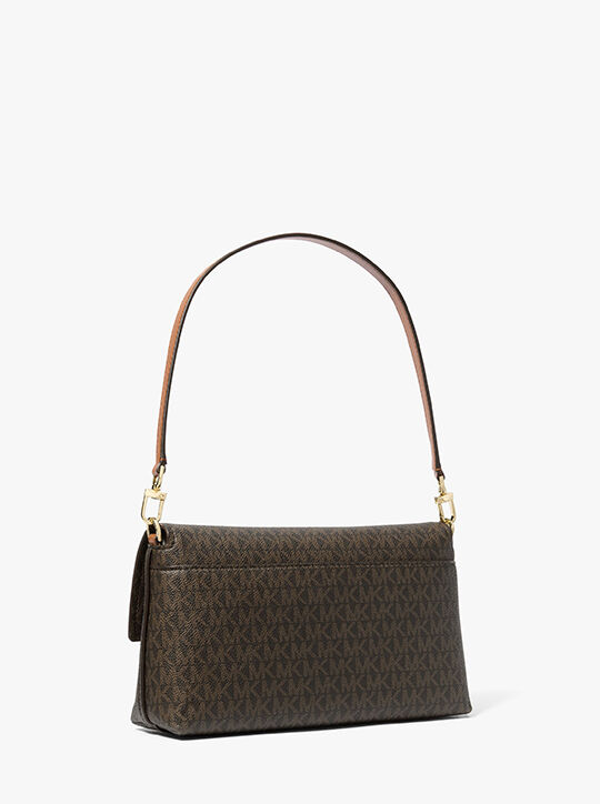 Addie Medium Signature Logo Convertible Shoulder Bag michael kors addie medium signature logo convertible shoulder bag