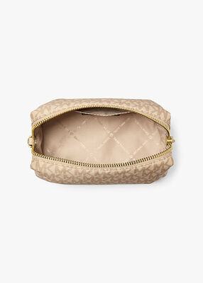 michael kors zadie small signature logo wristlet