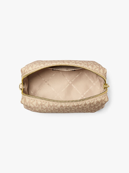 michael kors zadie small signature logo wristlet
