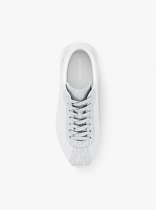 michael kors حذاء تريفور الرياضي المصنوع من الجلد والحبل