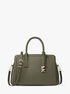 michael kors laila medium leather satchel
