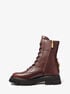 Caleb Burnished Leather Combat Boot michael kors caleb burnished leather combat boot