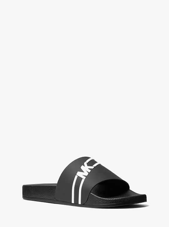 Jake Logo Slide Sandal michael kors jake logo slide sandal