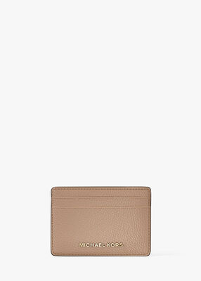 michael kors pebbled leather card case