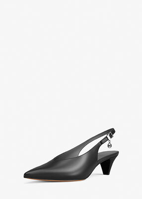 michael kors tonya leather slingback pump