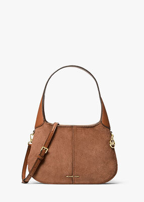 michael kors alice small suede shoulder bag