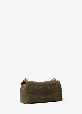 michael kors bryant small suede convertible shoulder bag