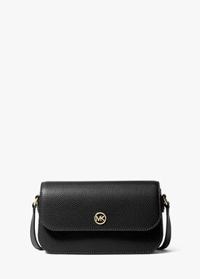 michael kors jet set travel small pebbled leather crossbody bag