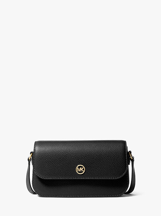 michael kors jet set travel small pebbled leather crossbody bag