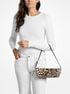 michael kors laila small leopard print calf hair pochette