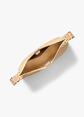 michael kors حقيبة كتف نوليتا كبيرة من الكروشيه