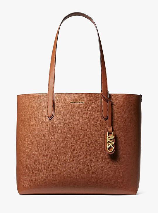 Eliza Extra-Large Pebbled Leather Reversible Tote Bag michael kors eliza extra large pebbled leather reversible tote bag