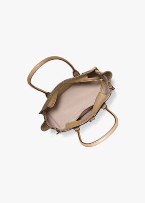 michael kors hamilton moderne small leather satchel